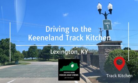 Driving to the Keeneland Track Kitchen